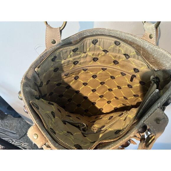 Ed Hardy Tan Crossbody Bag with Fringe - Picture 9 of 15